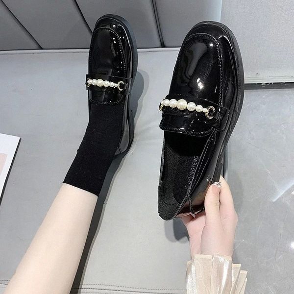 lucyever fashion beading patent leather shoes women comfortable square toe low heel pumps ladies slip on black single shoes #622z
lucyever fashion beading patent leather shoes women comfortable square toe low heel pumps ladies slip on black single shoes #622z