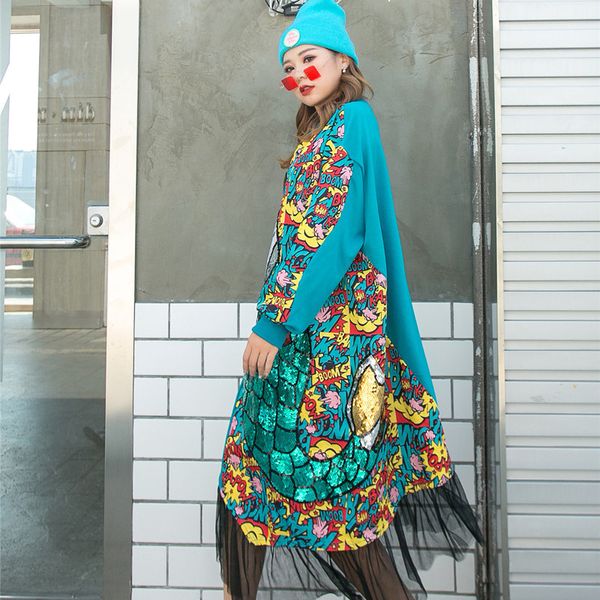 2021 skin sequins shirt dress new woman beauty fish mesh hem seam long sleeves streetwear ec1r, Black;gray
2021 skin sequins shirt dress new woman beauty fish mesh hem seam long sleeves streetwear ec1r, Black;gray