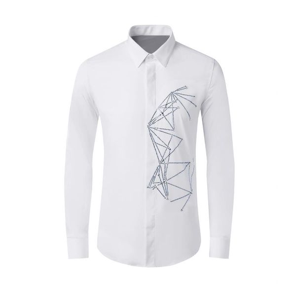 new arrival cotton fashion spring pyramid crystal long sleeve men casual shirts summer plus size l xl 2xl 3xl 4xl, White;black
new arrival cotton fashion spring pyramid crystal long sleeve men casual shirts summer plus size l xl 2xl 3xl 4xl, White;black