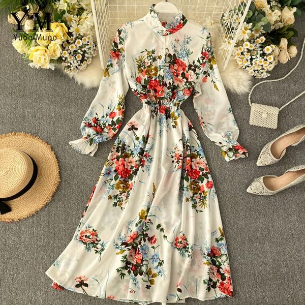 long dress spring autumn vintage women flower print beach bohemian maxi dress casual long sleeve chiffon vestidos, Black;gray
long dress spring autumn vintage women flower print beach bohemian maxi dress casual long sleeve chiffon vestidos, Black;gray