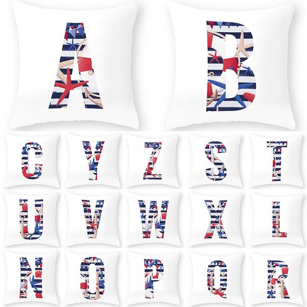 blue white stripes english alphabet letter decorative cushion cover polyester home pillow case sofa kussenhoes 40867
blue white stripes english alphabet letter decorative cushion cover polyester home pillow case sofa kussenhoes 40867