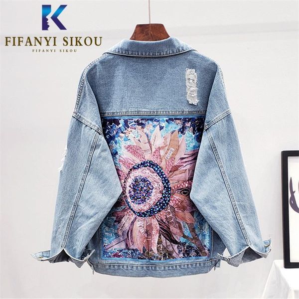 streetwear women denim jacket fashion beading print jeans jacket pocket long sleeve loose jeans coat female harajuku jackets1, Black;brown
streetwear women denim jacket fashion beading print jeans jacket pocket long sleeve loose jeans coat female harajuku jackets1, Black;brown