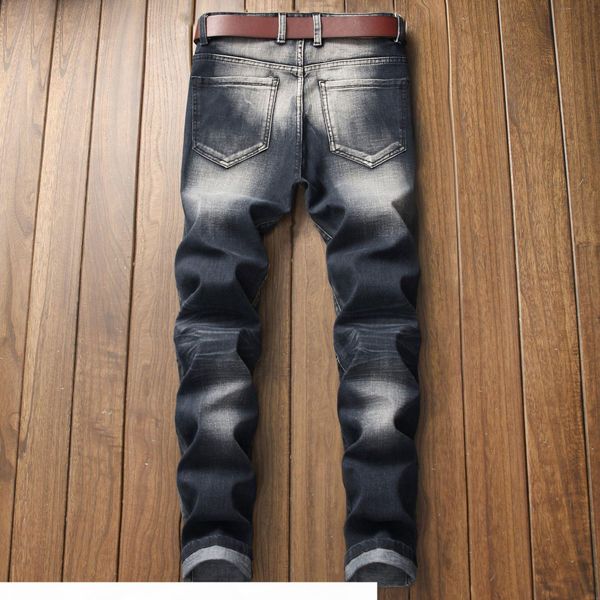 men fashion hi street ripped biker jeans streetwear distressed motorcycle denim trousers pants for male plus size 28-42, Blue
men fashion hi street ripped biker jeans streetwear distressed motorcycle denim trousers pants for male plus size 28-42, Blue