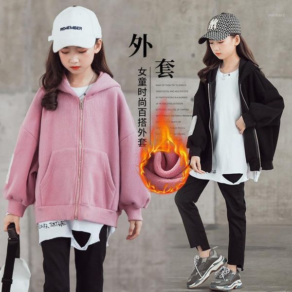 running jackets winter thick fleece kids girls sport jacket warm loose hoodie sweatshirt jogger exercise athletic casual coat sportswear1, Black;red
running jackets winter thick fleece kids girls sport jacket warm loose hoodie sweatshirt jogger exercise athletic casual coat sportswear1, Black;red