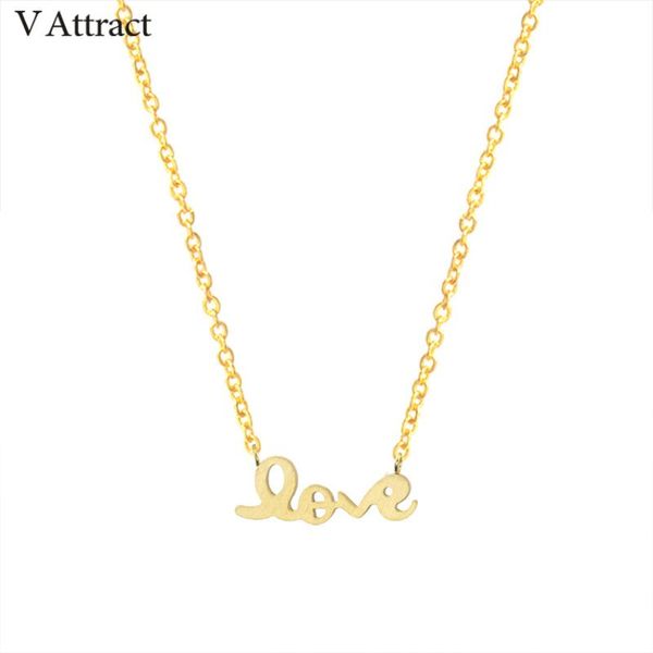 pendant necklaces v attract wedding gift stainless steel choker 2021 letter charm love statement necklace for women boho jewelry, Silver
pendant necklaces v attract wedding gift stainless steel choker 2021 letter charm love statement necklace for women boho jewelry, Silver