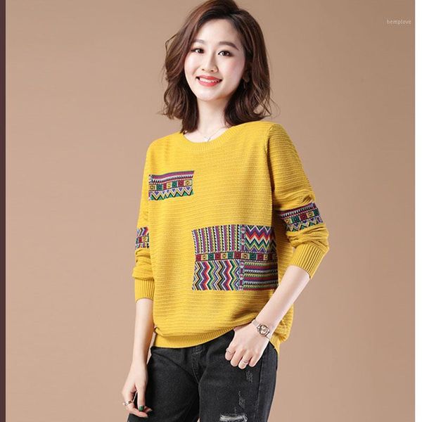 2020 autumn loose knitted pullovers women printed casual long sleeve o-neck fall pullover jumper female plus size sweaters1, White;black
2020 autumn loose knitted pullovers women printed casual long sleeve o-neck fall pullover jumper female plus size sweaters1, White;black