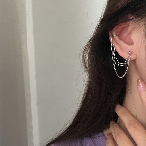 s925 sterling silver autumn and winter ear bone clip long design style fashion cool female earrings, Golden
s925 sterling silver autumn and winter ear bone clip long design style fashion cool female earrings, Golden