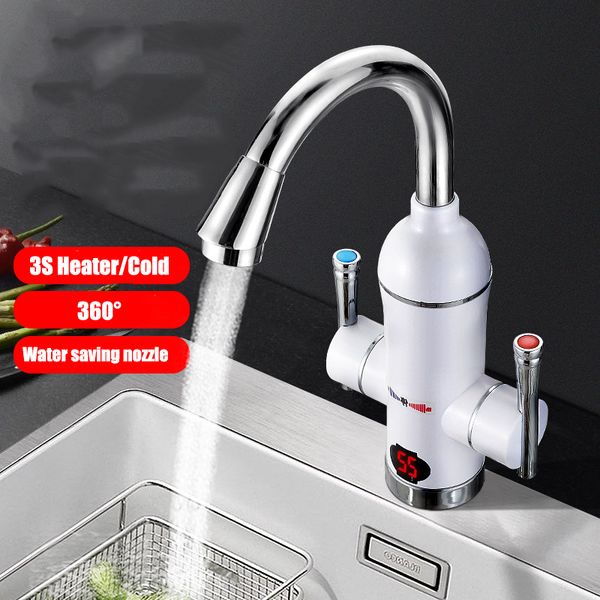 electric kitchen water heater tap instant water faucet heater cold heating faucet tankless with led eu plug for free
electric kitchen water heater tap instant water faucet heater cold heating faucet tankless with led eu plug for free