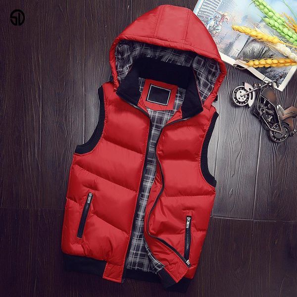mens winter sleeveless jacket men hood down vest men's warm hooded coat male casual cotton-padded waistcoat gilet homme vest 5xl1, Black;white
mens winter sleeveless jacket men hood down vest men's warm hooded coat male casual cotton-padded waistcoat gilet homme vest 5xl1, Black;white