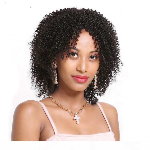 kinky curly human hair wigs for women 130% density brazilian short hair full lace wig virgin hair lace front wig, Black;brown
kinky curly human hair wigs for women 130% density brazilian short hair full lace wig virgin hair lace front wig, Black;brown