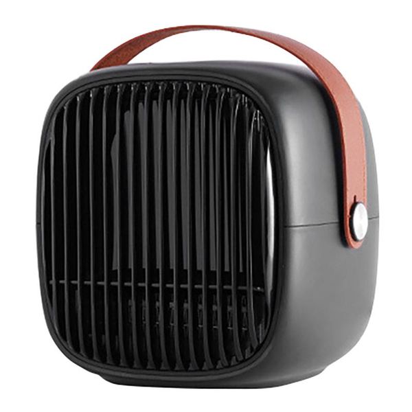 bobovr deskretro heater fan simulation fire white noise small household heater electric fan eu plug