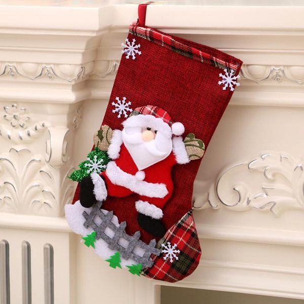 christmas decorations 1 pcs stockings socks with snowman santa elk bear printing xmas candy gift bag fireplace tree decoration year
christmas decorations 1 pcs stockings socks with snowman santa elk bear printing xmas candy gift bag fireplace tree decoration year