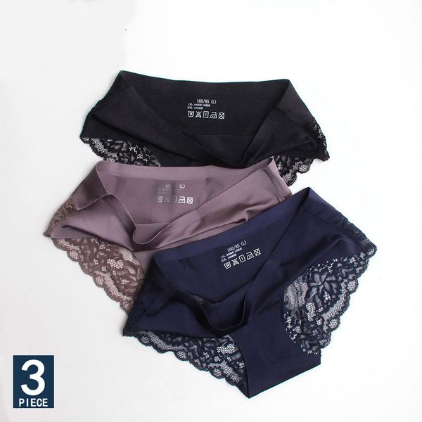 lace panties seamless women underwear nylon silk briefs intimates bikini cotton lingerie amazing briefs dulasi 3 pcs set, Black;pink
lace panties seamless women underwear nylon silk briefs intimates bikini cotton lingerie amazing briefs dulasi 3 pcs set, Black;pink