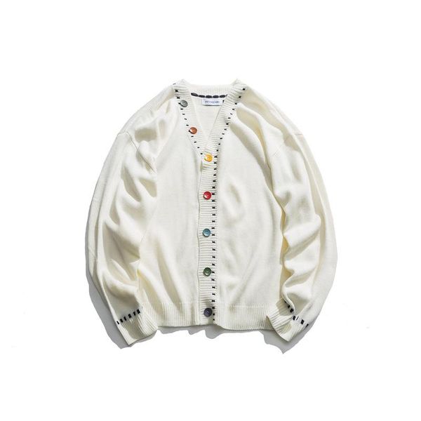 men's sweaters 2021 autumn winter printed knitted sweater jackets cardigan coats male clothing casual couple hombre truien, White;black
men's sweaters 2021 autumn winter printed knitted sweater jackets cardigan coats male clothing casual couple hombre truien, White;black