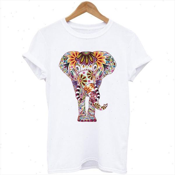 colorful elephant print women t shirt casual short sleeve o neck tee for female cartoon cute t shirts femme clothings, White
colorful elephant print women t shirt casual short sleeve o neck tee for female cartoon cute t shirts femme clothings, White