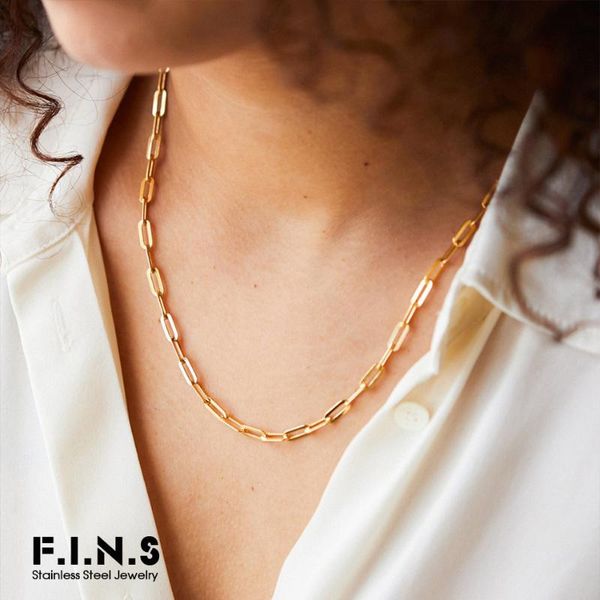 f.i.n.s 100% stainless steel link chain choker necklaces for women classic simple clavicle chain necklace jewelry kolye, Golden;silver
f.i.n.s 100% stainless steel link chain choker necklaces for women classic simple clavicle chain necklace jewelry kolye, Golden;silver