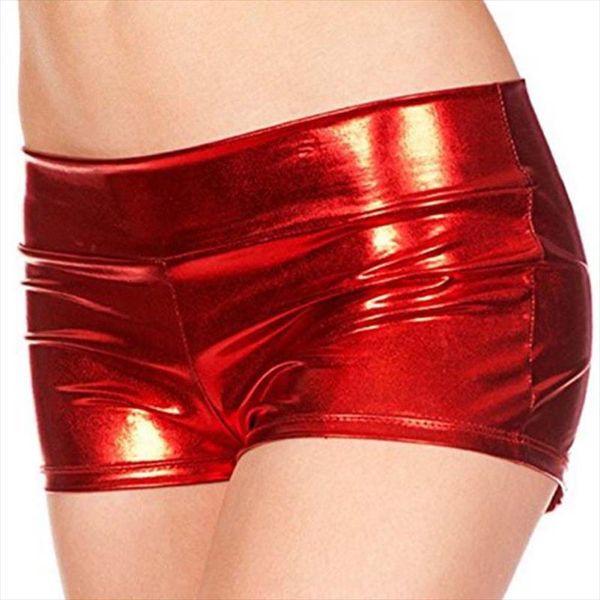 pu leather shorts summer elastic waist gold beach casual silver bling shorts drop shipping, White;black
pu leather shorts summer elastic waist gold beach casual silver bling shorts drop shipping, White;black