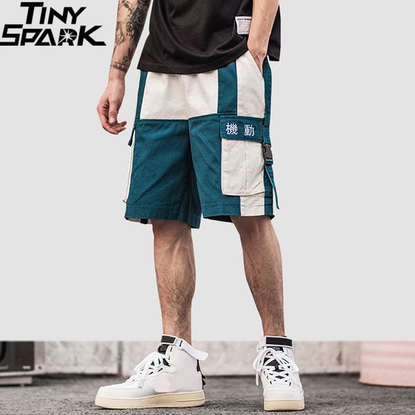 2019 harajuku shorts color block summer hip hop cargo short streetwear men jogger short pockets cotton casual sweatpant hiphop q1103, White;black
2019 harajuku shorts color block summer hip hop cargo short streetwear men jogger short pockets cotton casual sweatpant hiphop q1103, White;black
