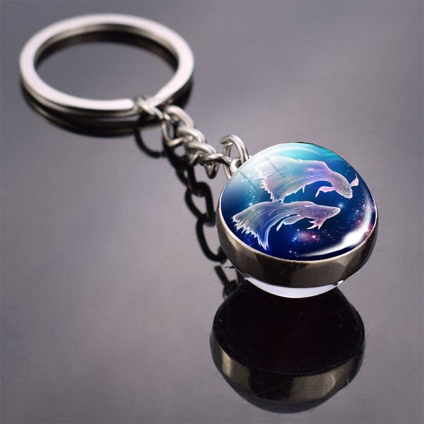 12 constellation luminous keychain glass ball pendant zodiac keychain glow in the dark key chain holder men women birthday gift, Silver
12 constellation luminous keychain glass ball pendant zodiac keychain glow in the dark key chain holder men women birthday gift, Silver