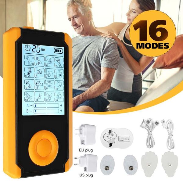 16 modes muscle therapy stimulation tens physiotherapy massager machine electrical nerve pain body relax digital lcd display
16 modes muscle therapy stimulation tens physiotherapy massager machine electrical nerve pain body relax digital lcd display