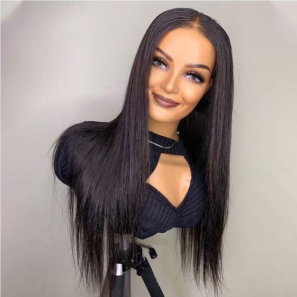 black color long silky straight lace front wig for fashion women 26inch with baby hair glueless preplucked daily party cosplay wear wig, Black;brown
black color long silky straight lace front wig for fashion women 26inch with baby hair glueless preplucked daily party cosplay wear wig, Black;brown