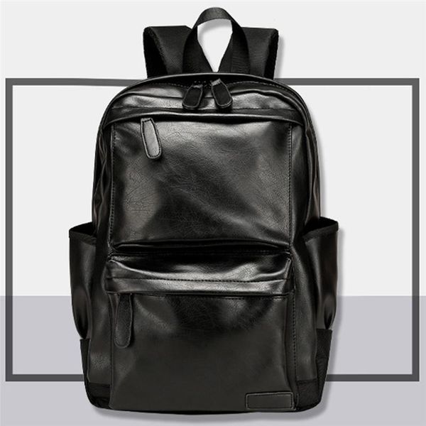 business backpackl backpacks travel bag black pu leather men's fashion shoulder bags teenage backpack men casual bag1
business backpackl backpacks travel bag black pu leather men's fashion shoulder bags teenage backpack men casual bag1