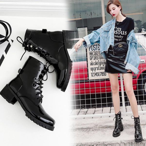 boots ins women's england short summer chunky-heel patent leather bla tie locomotive lady shoes -40, Black
boots ins women's england short summer chunky-heel patent leather bla tie locomotive lady shoes -40, Black