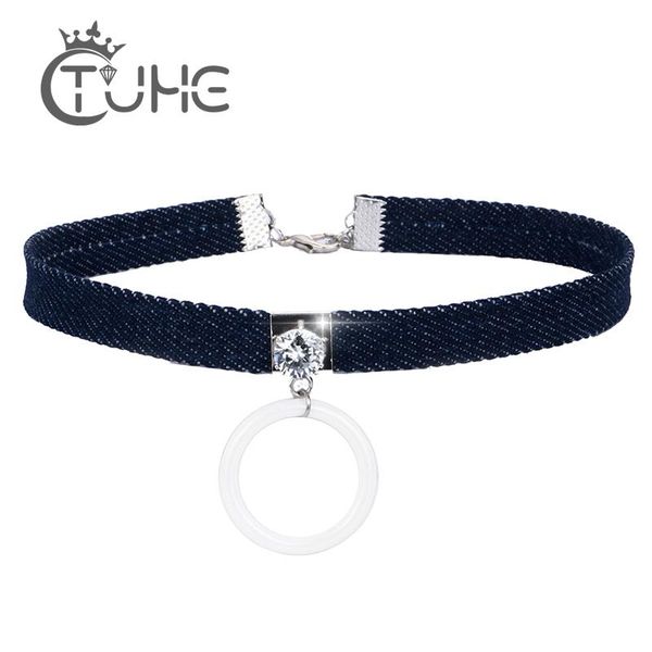 chokers denim women choker necklace with big crystal for jewelry collana kolye bijoux collares mujer collier femme, Golden;silver
chokers denim women choker necklace with big crystal for jewelry collana kolye bijoux collares mujer collier femme, Golden;silver