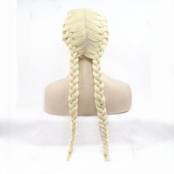 selling blonde 613# double braids synthetic braided lace front wigs with baby hair wig heat resistant fiber middle part hair 26inch, Black
selling blonde 613# double braids synthetic braided lace front wigs with baby hair wig heat resistant fiber middle part hair 26inch, Black
