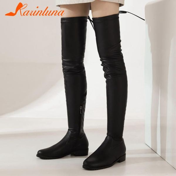 karin new arrival fashionable woman shoes leisure round toe zipper lace-up solid autumn thigh boots, Black
karin new arrival fashionable woman shoes leisure round toe zipper lace-up solid autumn thigh boots, Black