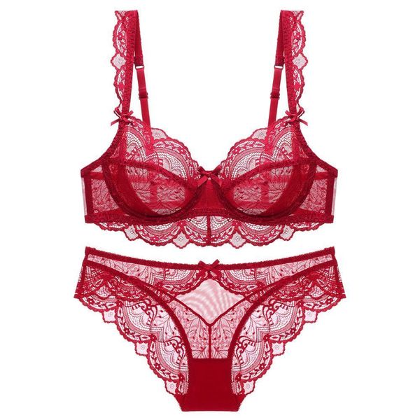 bra set plus size for women lingerie fine lace sheer underwire ruffles straps decorate with bow women's underwear y200708, Red;black
bra set plus size for women lingerie fine lace sheer underwire ruffles straps decorate with bow women's underwear y200708, Red;black