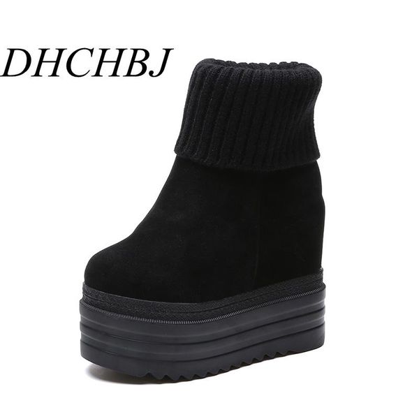 boots women's mid-calf winter knitting wool hidden heel woman warm fashion platform thick sole shoes women boot, Black
boots women's mid-calf winter knitting wool hidden heel woman warm fashion platform thick sole shoes women boot, Black