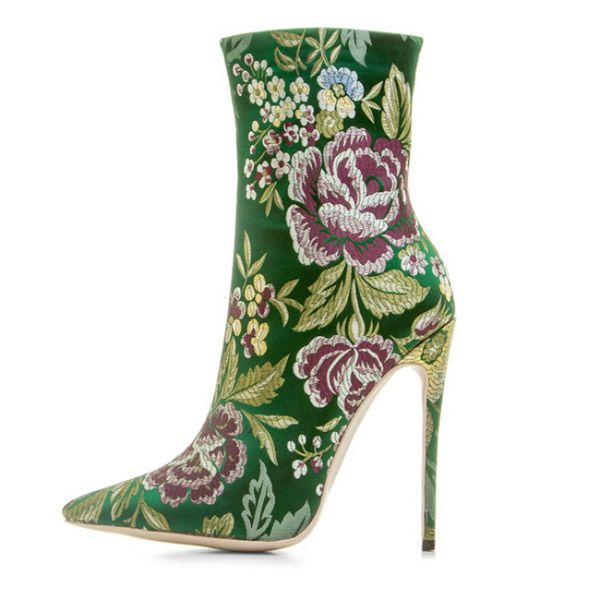 2020 satin embroidered women's high-size shoes toe ankle stiletto winter and boots k0wk, Black
2020 satin embroidered women's high-size shoes toe ankle stiletto winter and boots k0wk, Black