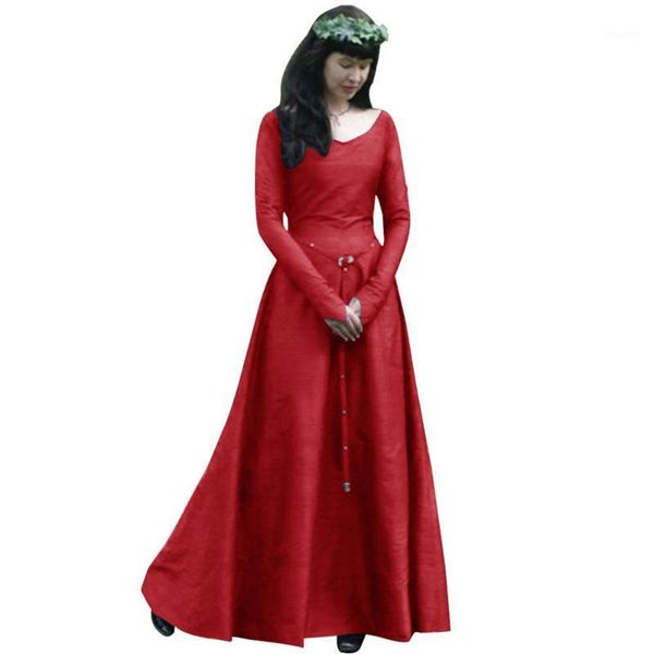 long sleeve elegant tight waist crew neck cosplay medieval a line pgraphy travel vintage maxi women dress soft halloween1, Black;gray
long sleeve elegant tight waist crew neck cosplay medieval a line pgraphy travel vintage maxi women dress soft halloween1, Black;gray