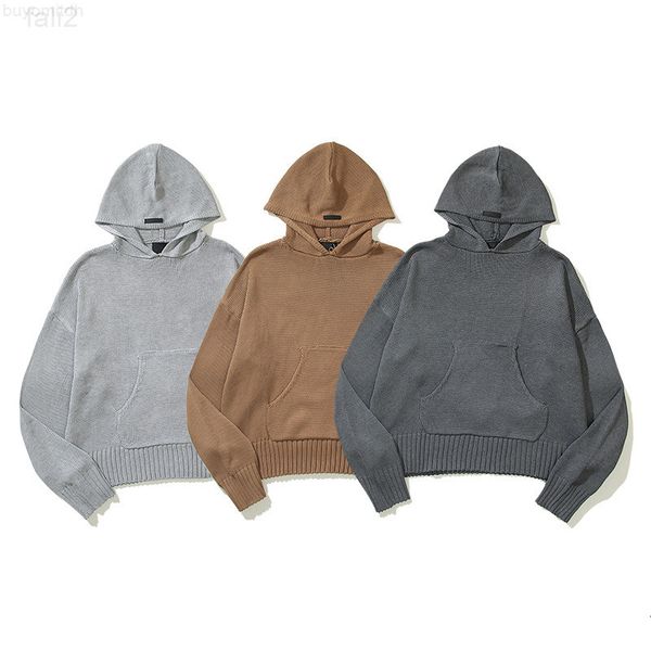 double thread 2022fog essentials letter high street hooded knitted sweater men's, Black
double thread 2022fog essentials letter high street hooded knitted sweater men's, Black
