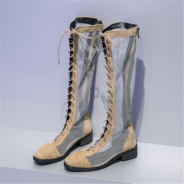 2021 new fashionable female knee high four inches square heels zipper mesh long summer cool boots breathable women's shoes cozy c3i1, Black
2021 new fashionable female knee high four inches square heels zipper mesh long summer cool boots breathable women's shoes cozy c3i1, Black