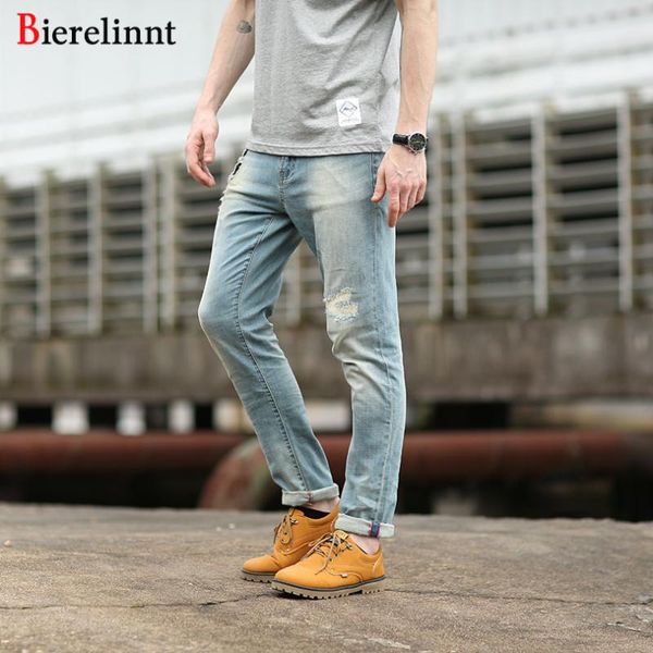 bierelinnt ripped hole straight slim fit jeans men,2021 new autumn elastic fashion cotton denim good quality men jeans,240261, Blue
bierelinnt ripped hole straight slim fit jeans men,2021 new autumn elastic fashion cotton denim good quality men jeans,240261, Blue