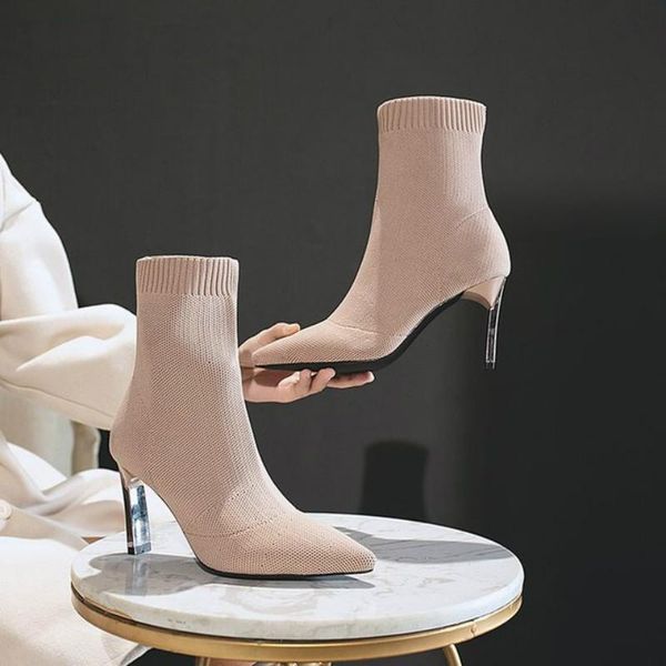 metal blade heels socks boots women stretch fabric elastic stilettos heel pointed toe ankle boots shoes woman boats booties 2020, Black
metal blade heels socks boots women stretch fabric elastic stilettos heel pointed toe ankle boots shoes woman boats booties 2020, Black
