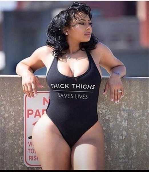thick thighs saves lives swimwear women swimsuit funny bodysuit bathing suit jumpsuits rompers one-piece us size, Black;white
thick thighs saves lives swimwear women swimsuit funny bodysuit bathing suit jumpsuits rompers one-piece us size, Black;white