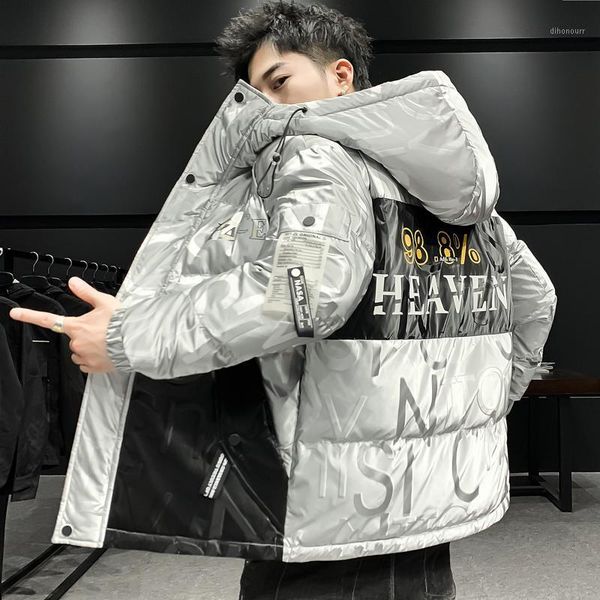 men's down & parkas cotton padded men's winter hooded jacket coat 2021 trend thickened bright warm outer casual streetwear for mal, Black
men's down & parkas cotton padded men's winter hooded jacket coat 2021 trend thickened bright warm outer casual streetwear for mal, Black