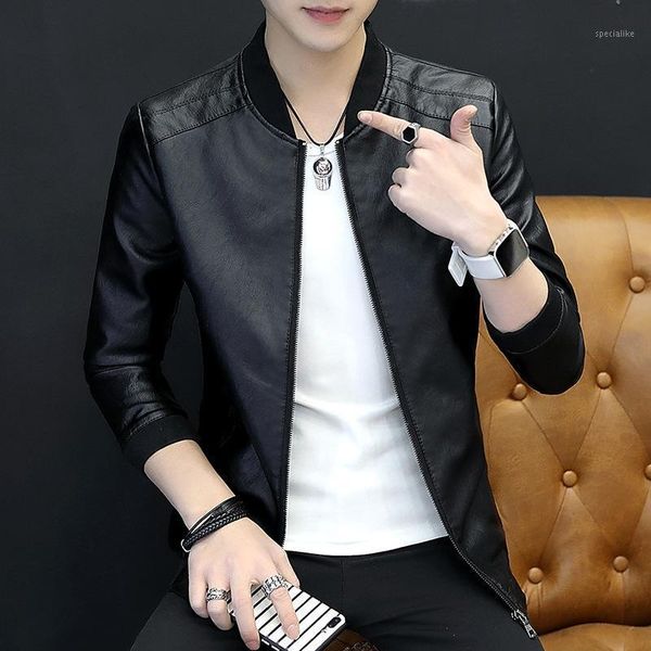 fall new men's casual pu leather men's jacket jacket slim collar wear1, Black
fall new men's casual pu leather men's jacket jacket slim collar wear1, Black