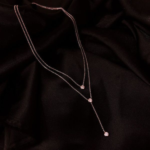 double-layered collarbone chain titanium steel women's net red niche design jewelry ins trend simple temperament does not lose color, Silver
double-layered collarbone chain titanium steel women's net red niche design jewelry ins trend simple temperament does not lose color, Silver