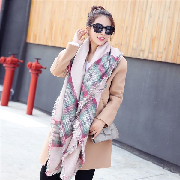 vipthickened scarves women winter version purpose of versatile large dual plaid scarf korean autumn multi-functional mvp, Blue;gray
vipthickened scarves women winter version purpose of versatile large dual plaid scarf korean autumn multi-functional mvp, Blue;gray