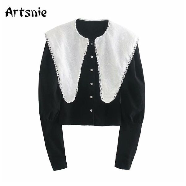 artsnie peter pan collar blouse women winter 2020 long sleeve black female streetwear vintage button blouses blusas mujer, White
artsnie peter pan collar blouse women winter 2020 long sleeve black female streetwear vintage button blouses blusas mujer, White