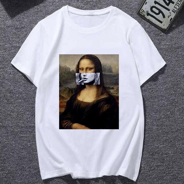 новое лето tshirt spoof mona lisa fun моды печати тенниска личность harajuku весёлые повседневный thin раздел t shirt женщины одежда, White
новое лето tshirt spoof mona lisa fun моды печати тенниска личность harajuku весёлые повседневный thin раздел t shirt женщины одежда, White
