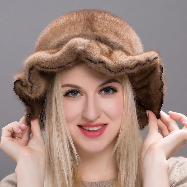 stingy brim hats luxurious hat women whole mink ear protection cap adjustable coffee winter windproof warm keeping female fedoras, Blue;gray
stingy brim hats luxurious hat women whole mink ear protection cap adjustable coffee winter windproof warm keeping female fedoras, Blue;gray