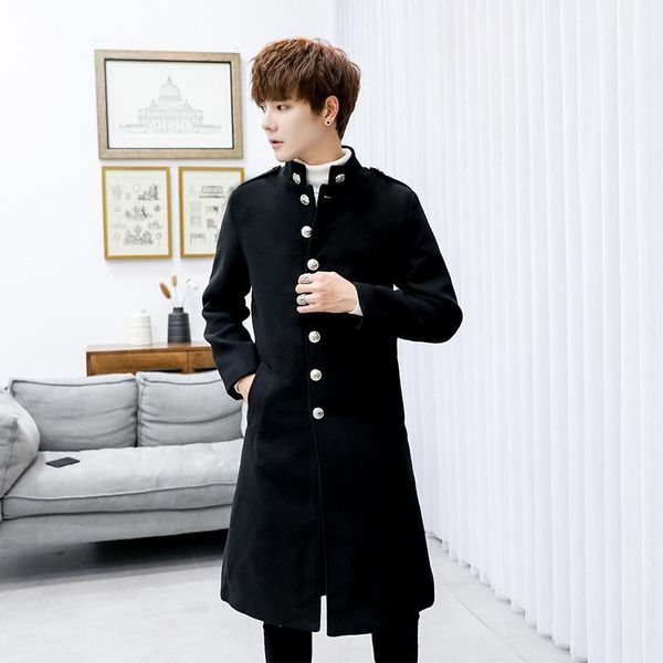 new fashion boutique pure color high-grade men woolen cloth casual business trench coat mens leisure blends dust coats jackets1, Black
new fashion boutique pure color high-grade men woolen cloth casual business trench coat mens leisure blends dust coats jackets1, Black