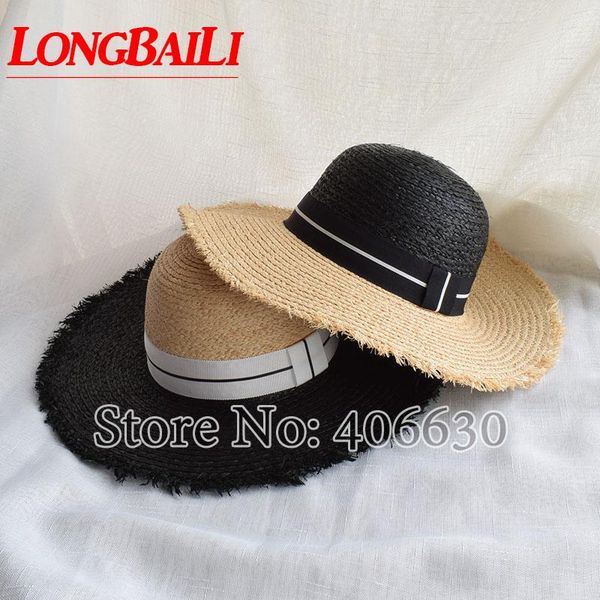 longbaili summer fashion 11cm large brim raffia straw sun beach hats for women floppy hats female swds070, Blue;gray
longbaili summer fashion 11cm large brim raffia straw sun beach hats for women floppy hats female swds070, Blue;gray