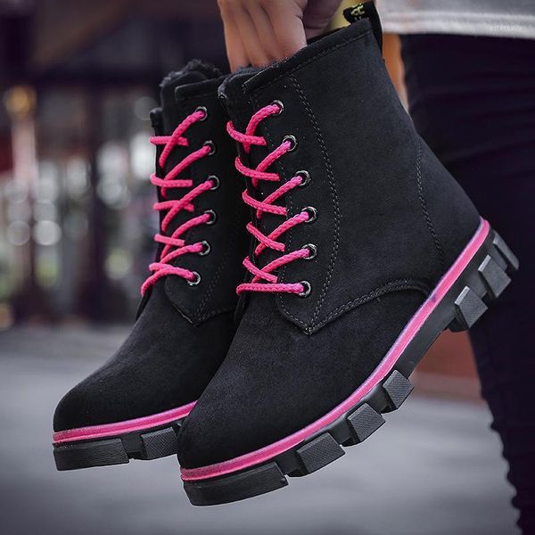 boots women flats ankle pu leather snow platform shoes woman round toe fur warm high lace-up non-slip1, Black
boots women flats ankle pu leather snow platform shoes woman round toe fur warm high lace-up non-slip1, Black