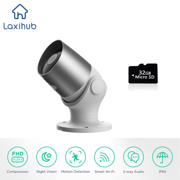 Wifi Camera 1080P HD Smart Home 32G for Alexa&Google Bullet Security Webcam Waterproof Night AI Human Detection Ip Cam Outdoor
Wifi Camera 1080P HD Smart Home 32G for Alexa&Google Bullet Security Webcam Waterproof Night AI Human Detection Ip Cam Outdoor